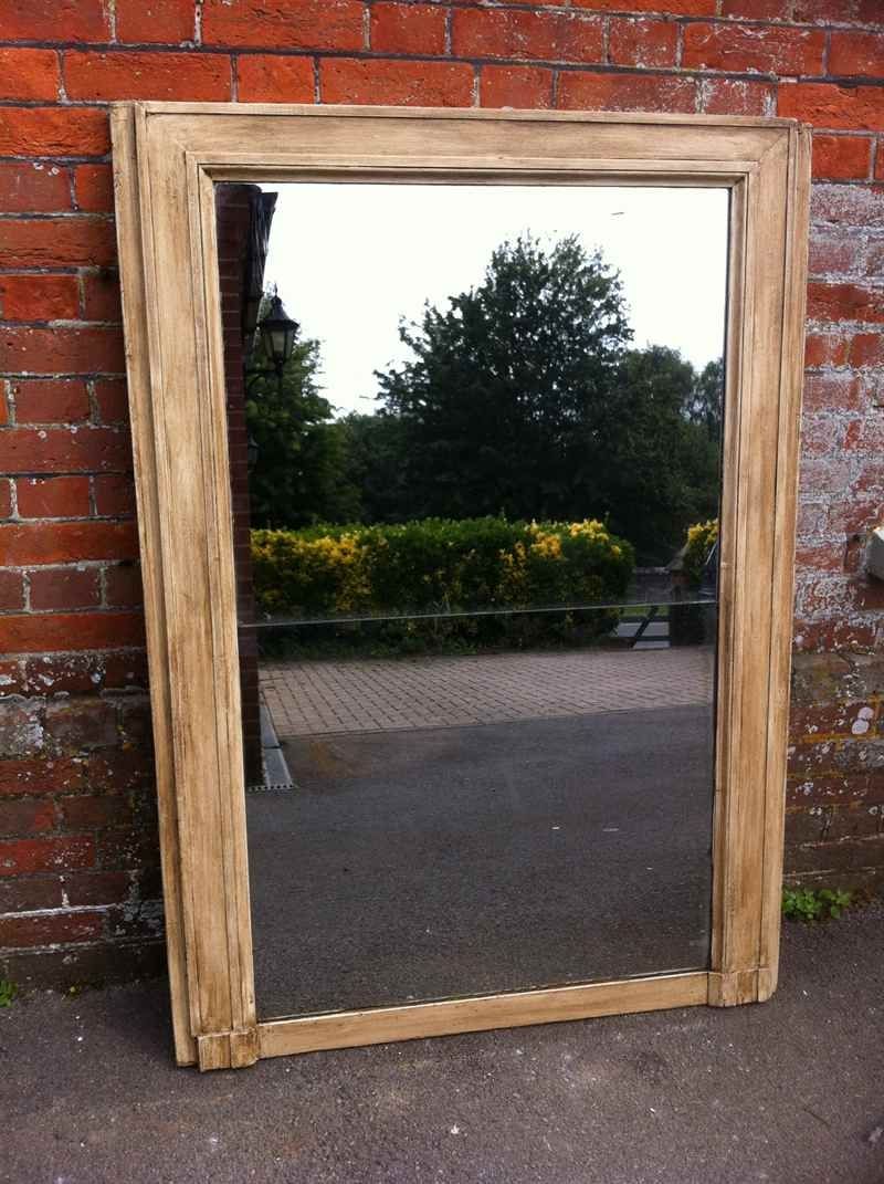 Large Painted Early Antique French Mirror Antique All Our With Regard To Large Antique Mirrors (View 5 of 15)