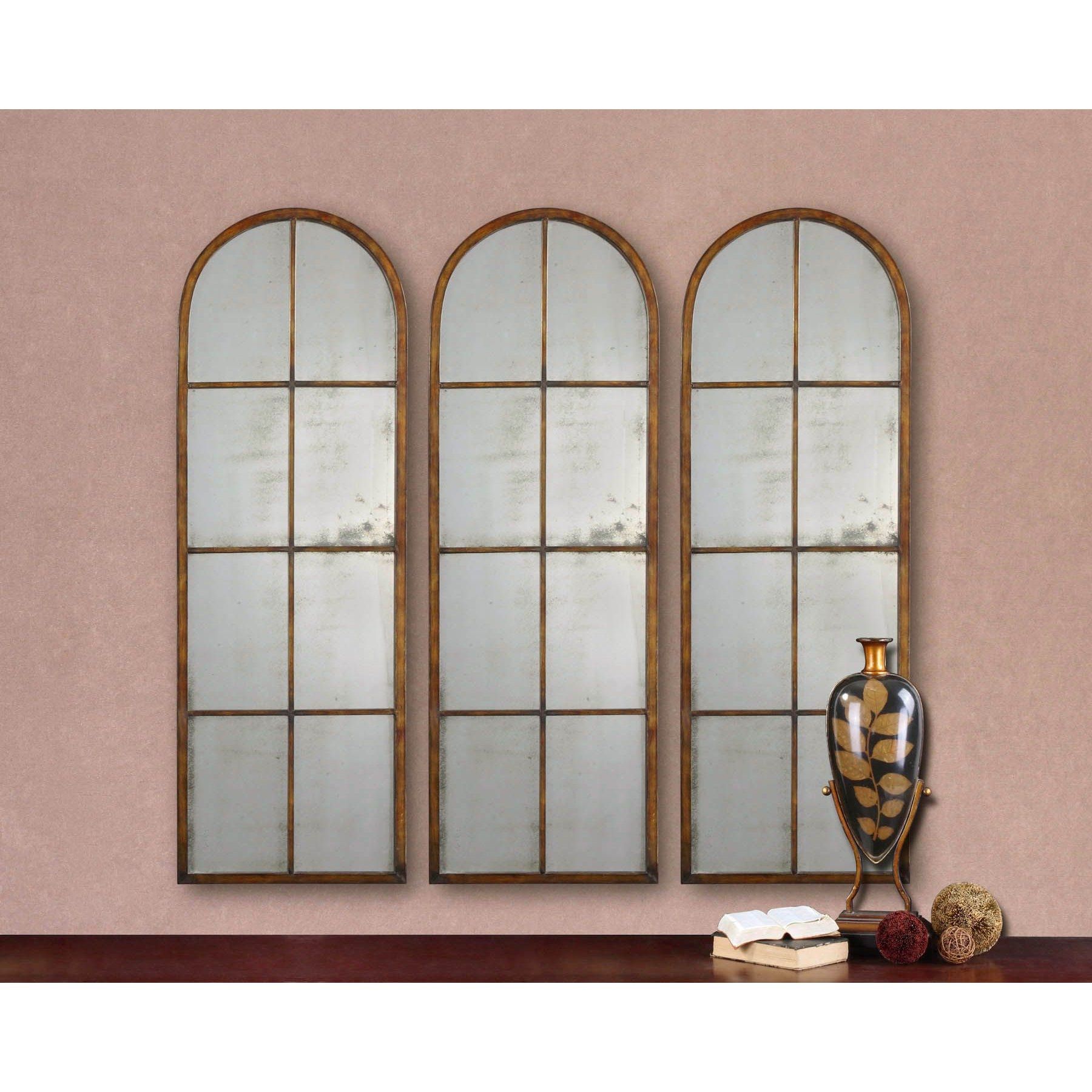 Larissa Arched Oversized Wall Mirror Reviews Joss Main Throughout Arched Wall Mirrors (View 13 of 15)