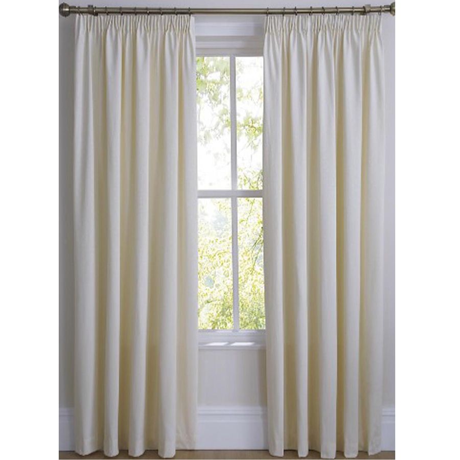 Liberty Natural Pleated Curtains Home Decoration Great Ideas Inside Double Pleated Curtains (View 9 of 15)