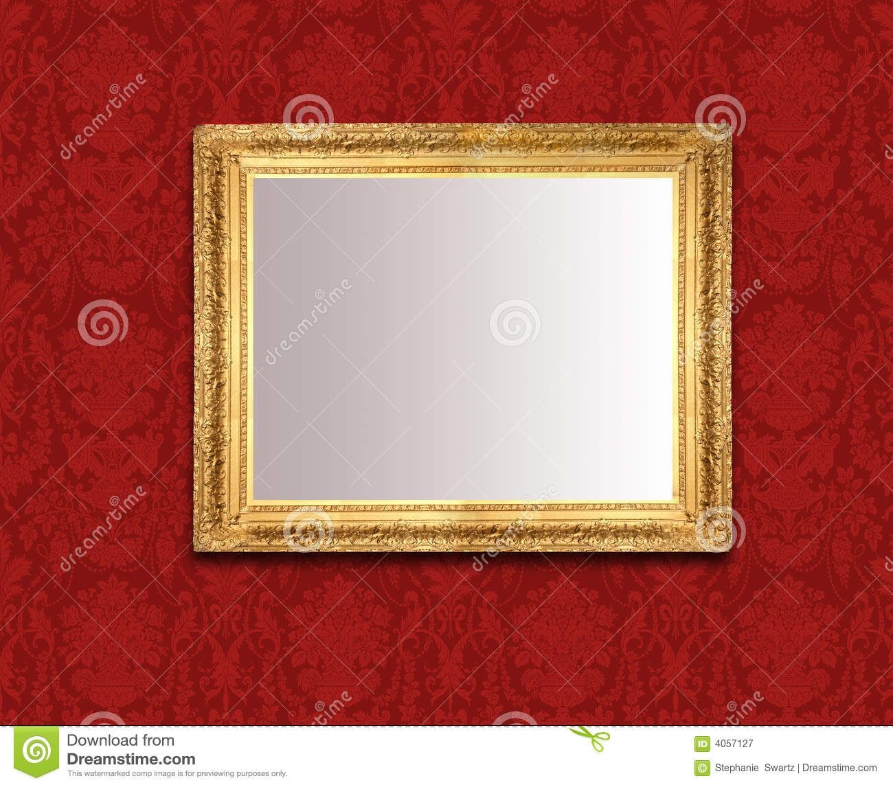 Mirror On Red Wall Royalty Free Stock Photography Image 4057127 For Red Wall Mirrors (Photo 8 of 15)
