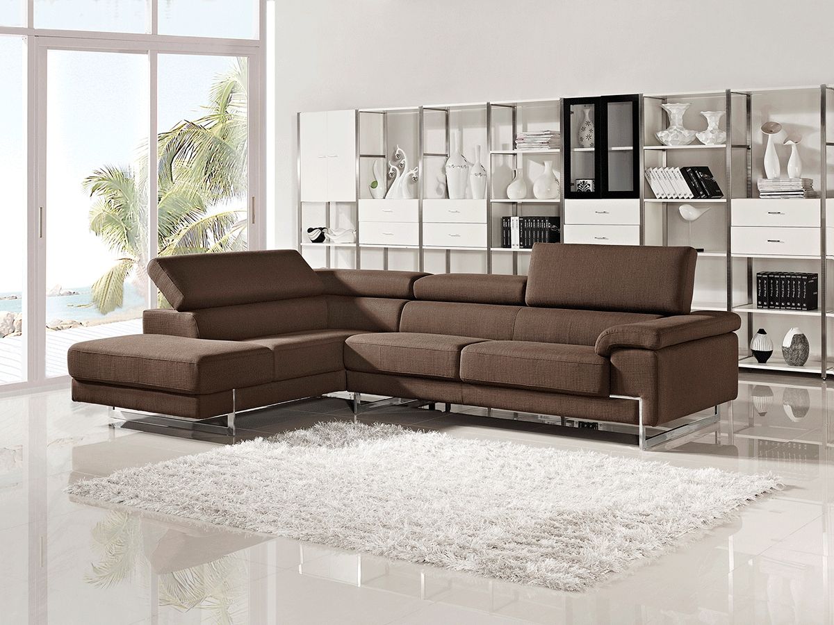 Modern Fabric Sectional Sofa Intended For Fabric Sectional Sofa (View 2 of 15)