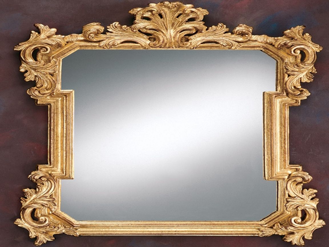 Modern Style Decorative Gold Mirrors Ornate Decorative Gold Mirror Inside Large Ornamental Mirrors (View 12 of 15)