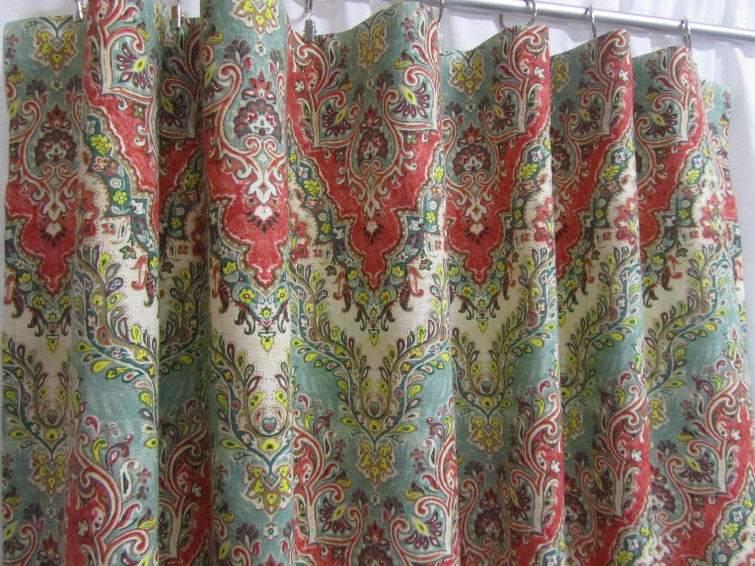 Moroccan Curtains Etsy In Moroccan Style Drapes (Photo 3 of 15)