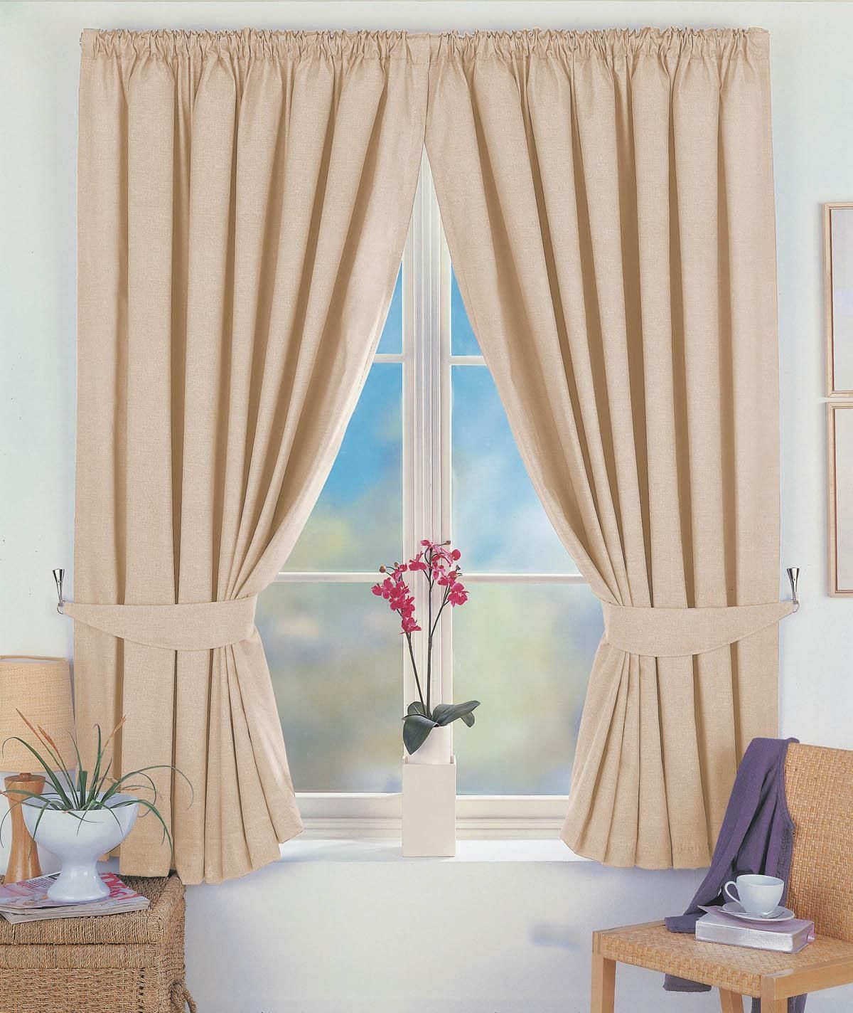 Norfolk Ready Made Lined Curtains Free Uk Delivery Terrys Fabrics Intended For Beige Lined Curtains (Photo 8 of 15)