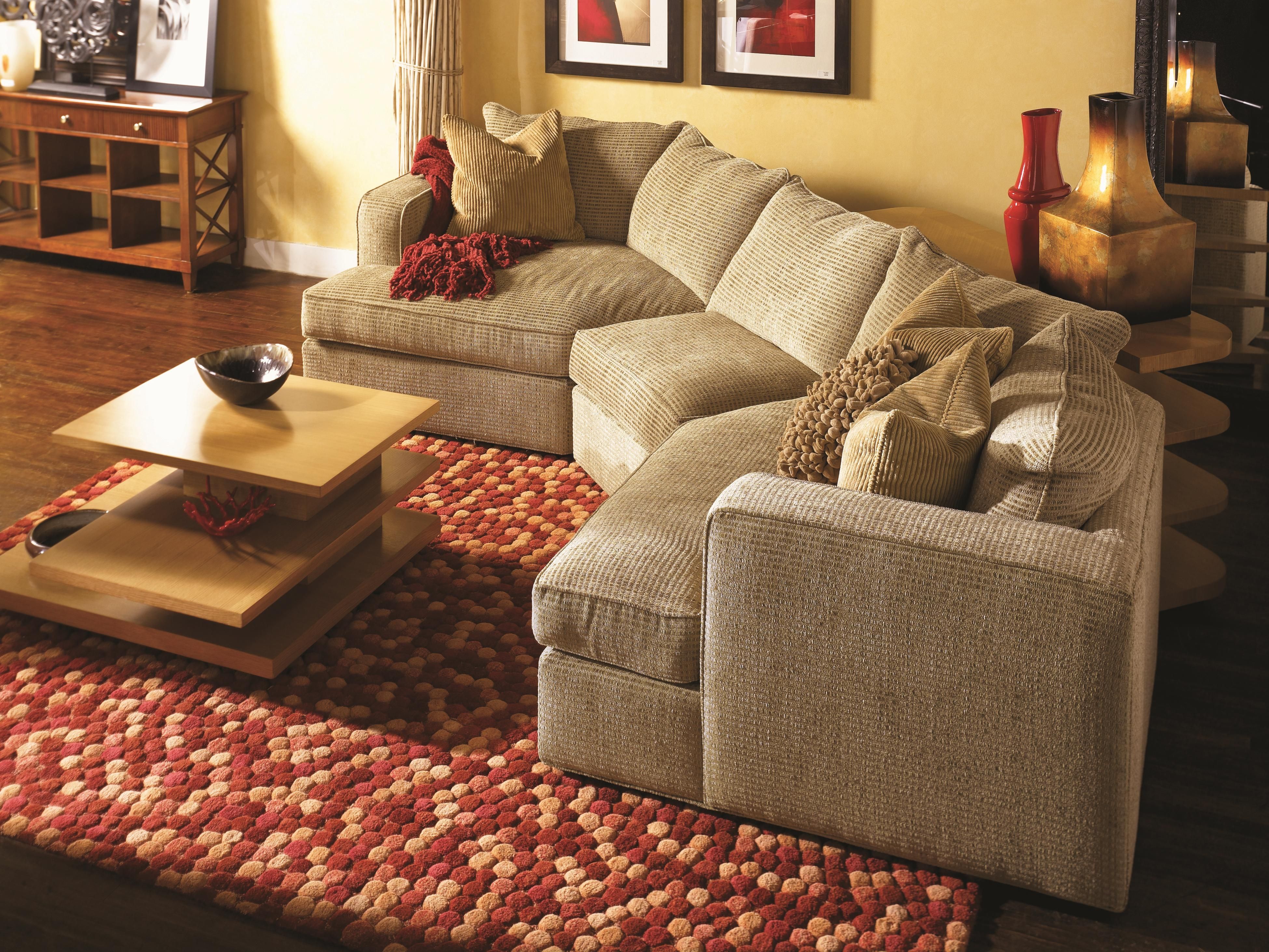 Norwalk Milford Sectional Sofa With Track Arms Loose Back Intended For Angled Chaise Sofa (View 6 of 15)