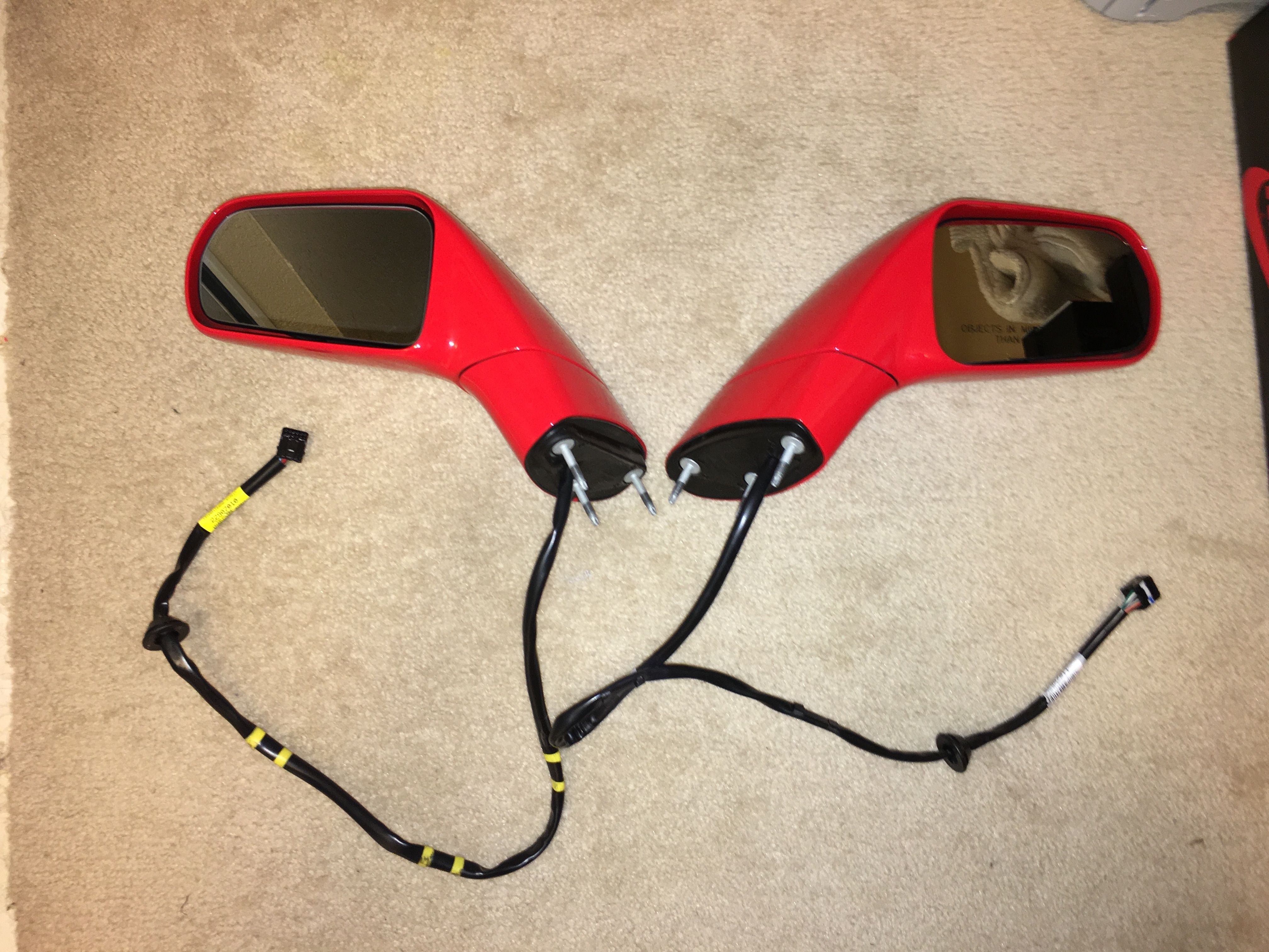 Oem C7 Torch Red Mirrors Wbase Glass Corvetteforum Pertaining To Red Mirrors For Sale (View 8 of 15)