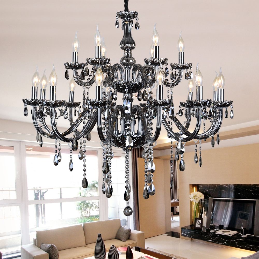 Online Get Cheap Smoked Glass Chandelier Aliexpress Alibaba Throughout Simple Glass Chandelier (View 13 of 15)