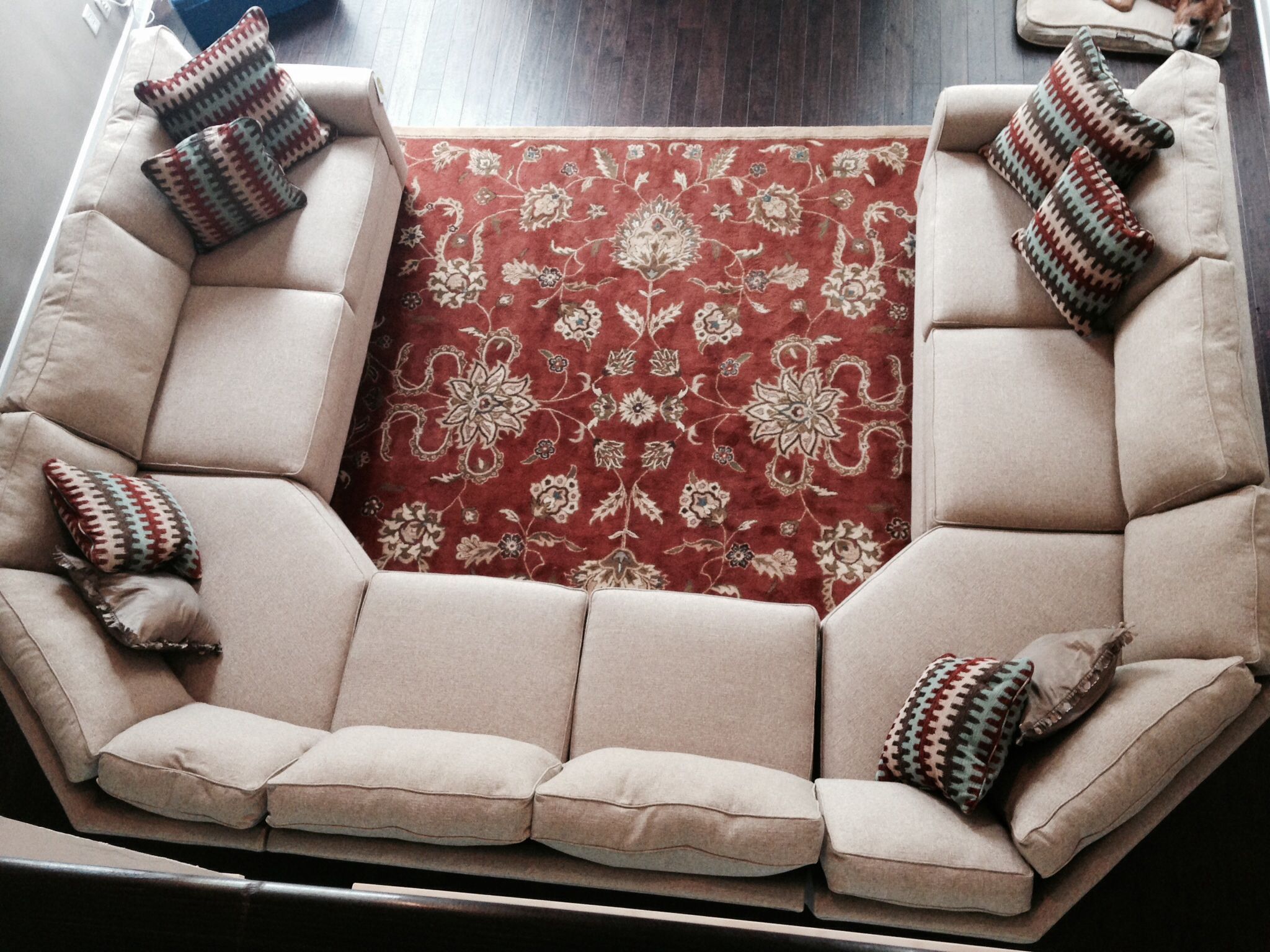 Our New Sofa Inspired The Crate And Barrel U Shaped Sectional Regarding Comfortable Sectional Sofa (Photo 13 of 15)