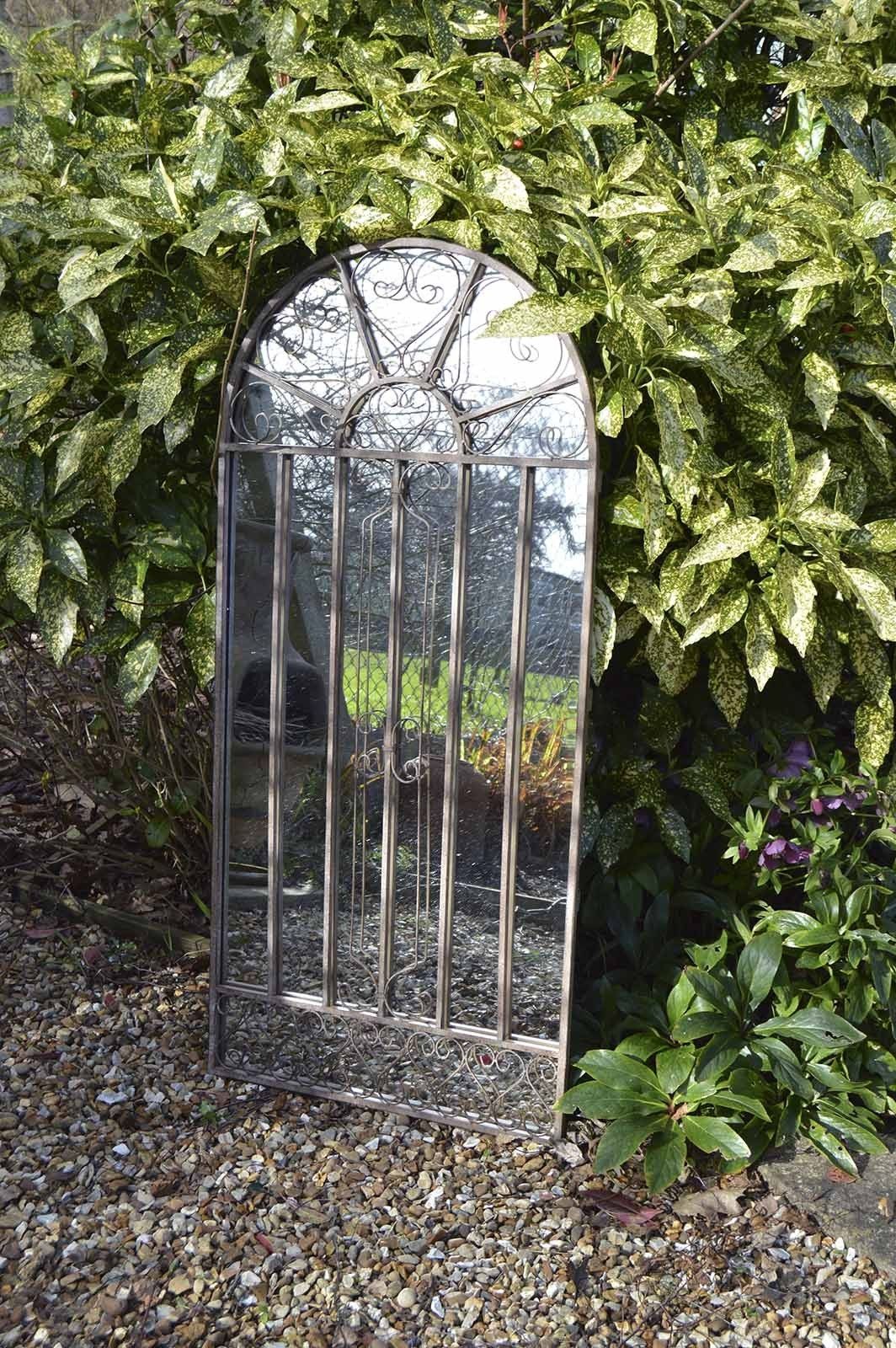 Outdoor Garden Mirror Zandalus Regarding Large Outdoor Garden Mirrors (View 4 of 15)