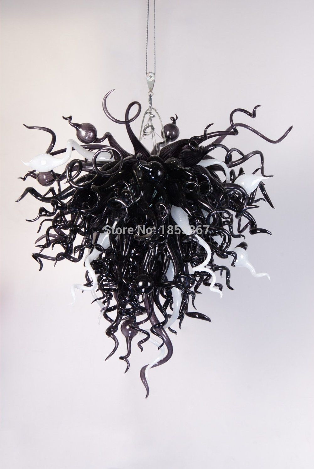Featured Photo of Black Glass Chandeliers