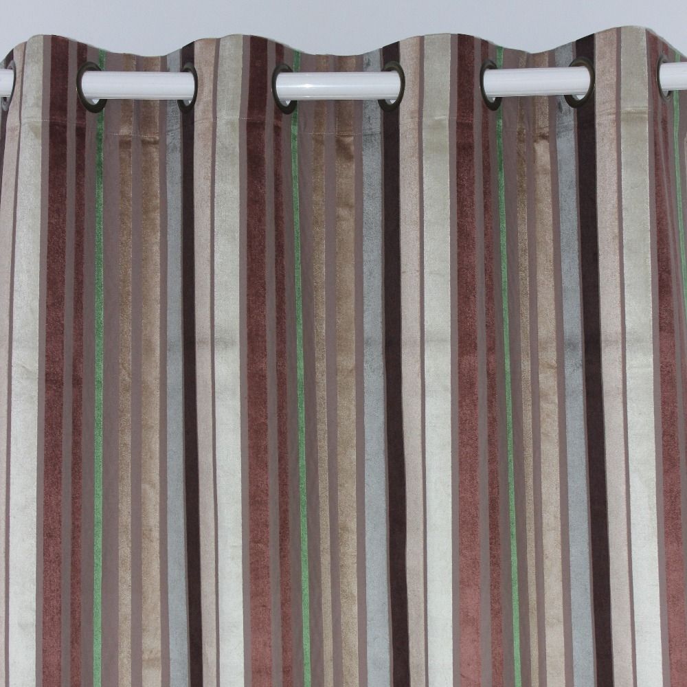 Popular Striped Velvet Curtains Buy Cheap Striped Velvet Curtains With Multi Coloured Striped Curtains (View 8 of 15)