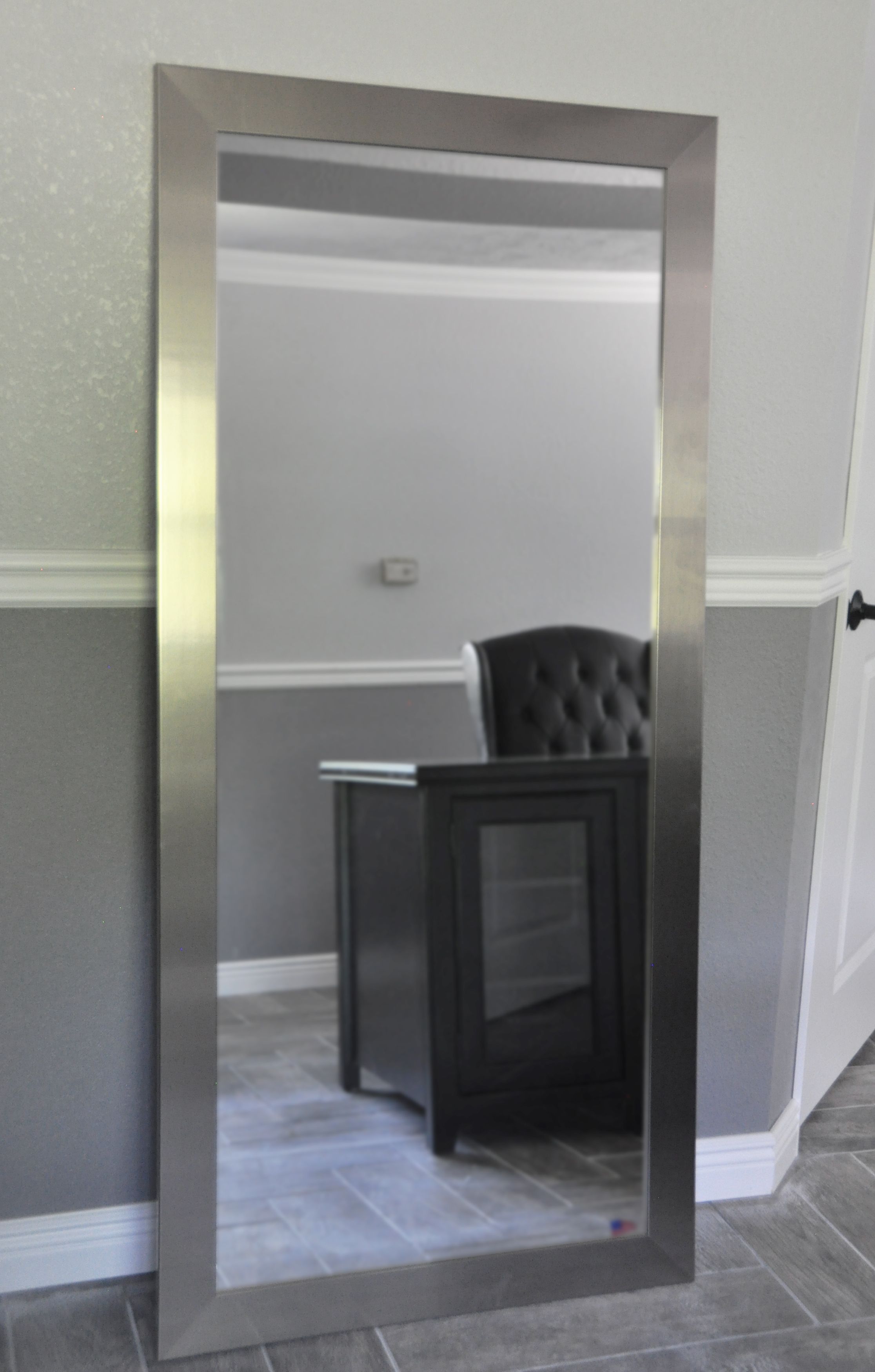 Rayne Mirrors Jovie Jane R003t Silver Wide Tall Wall Mirror For Tall Silver Mirror (Photo 8 of 15)