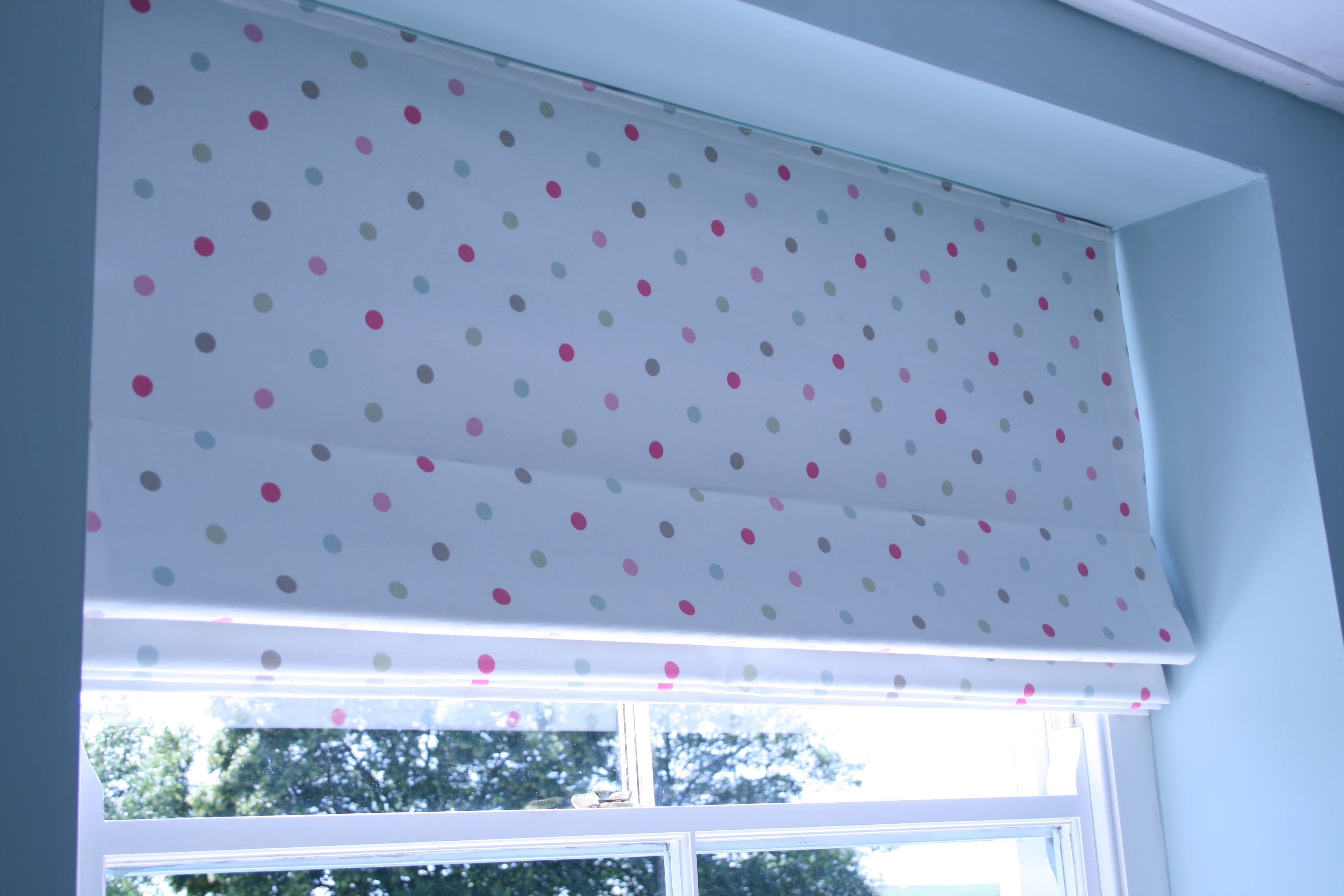 Roman Blinds Home House Interiors Inside Gingham Roman Blinds (View 10 of 15)
