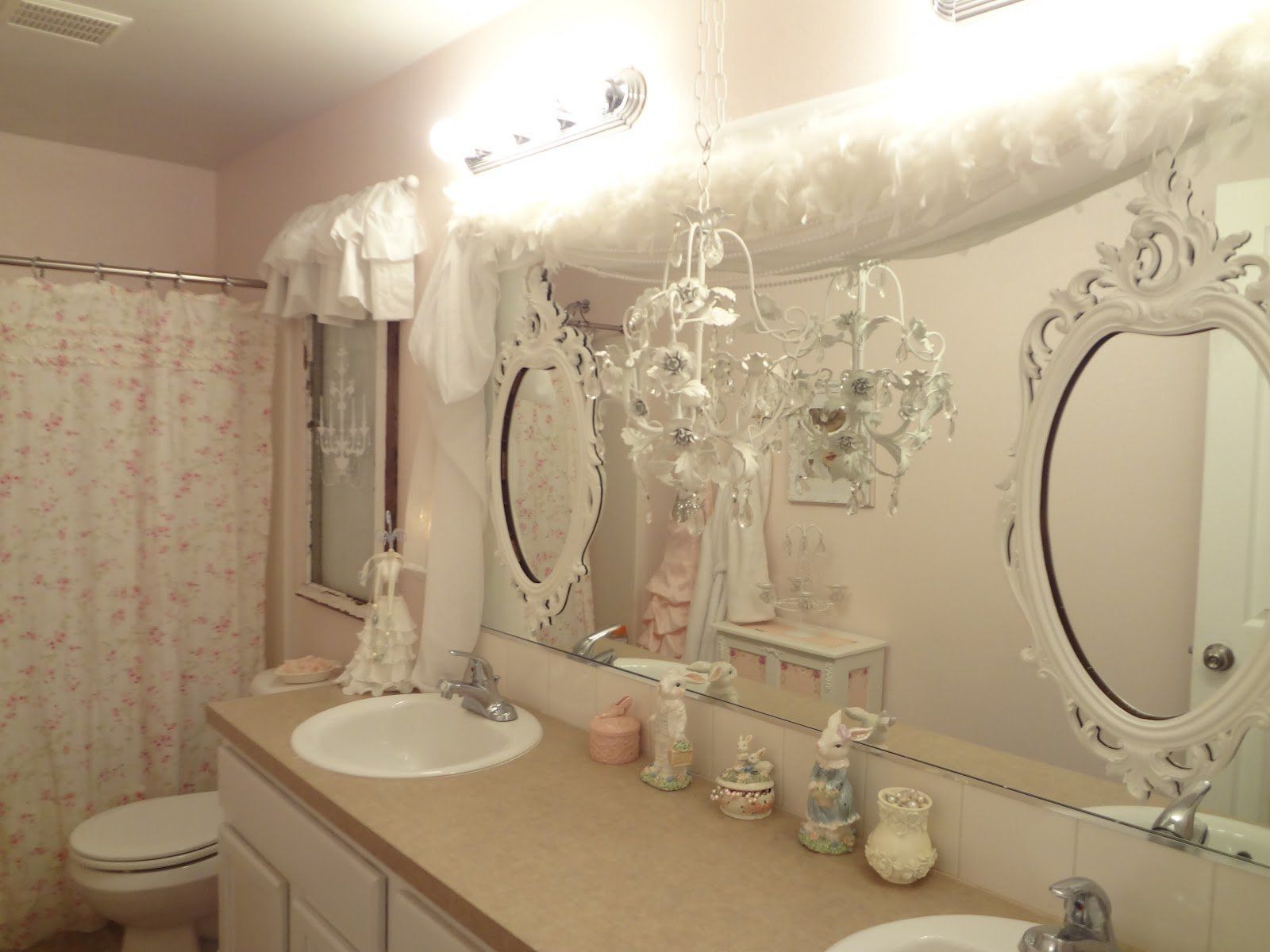 Shab Chic Bathroom Art Large Frameless Glass Wall Mirror Wooden With Shabby Chic Bathroom Mirrors (View 13 of 15)