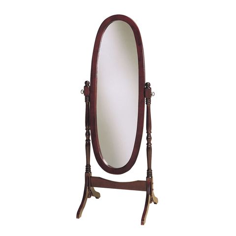 Shop Powell 225 In X 5925 In Oval Floor Mirror At Lowes Pertaining To Free Standing Oval Mirror ?width=480