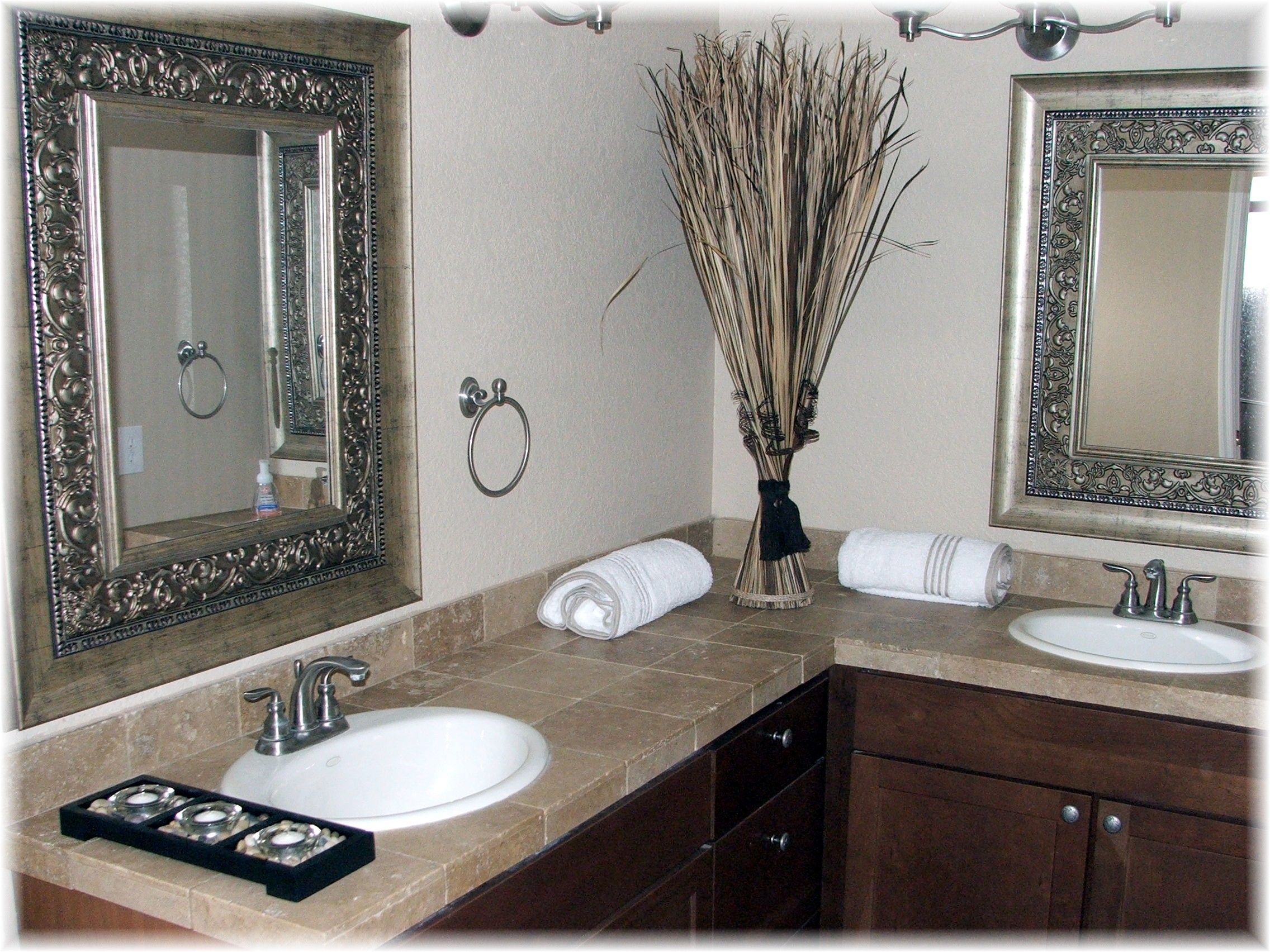 Silver Bathroom Mirror With Shelf Creative Bathroom Decoration For Antique Bathroom Mirrors (Photo 13 of 15)