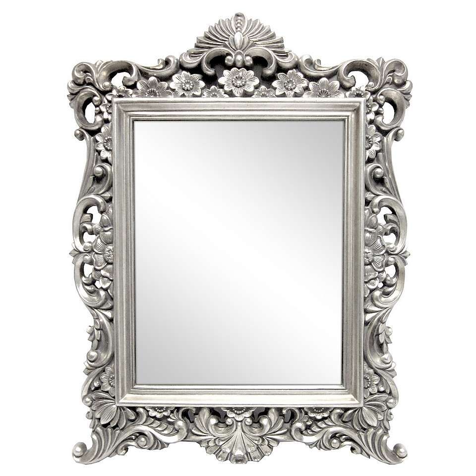 Silver Ornate Framed Mirror Dunelm Furniture Decor With Ornate Silver Mirror (Photo 5 of 15)