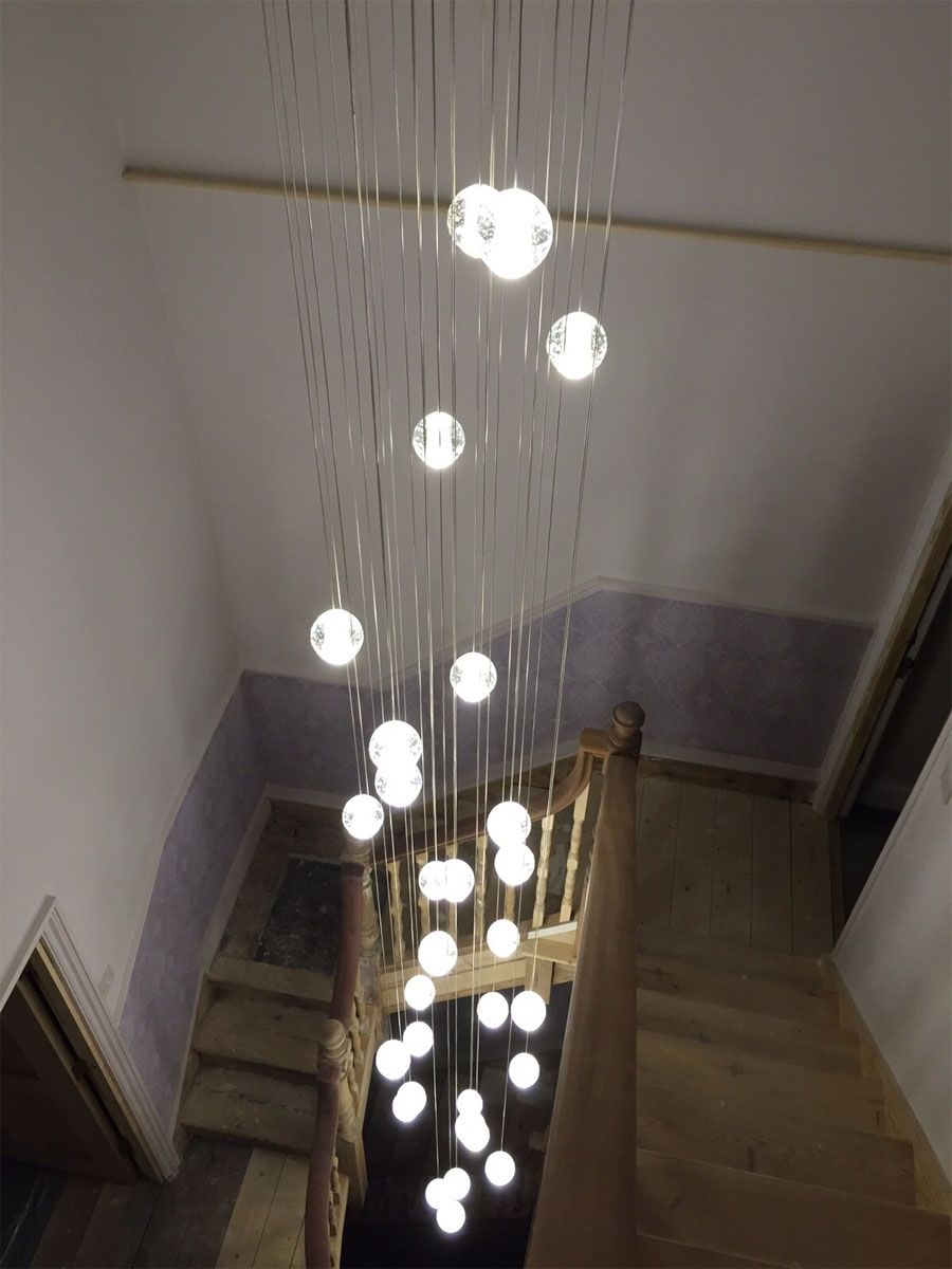 Staiwell Lighting Throughout Stairwell Chandeliers (View 3 of 15)