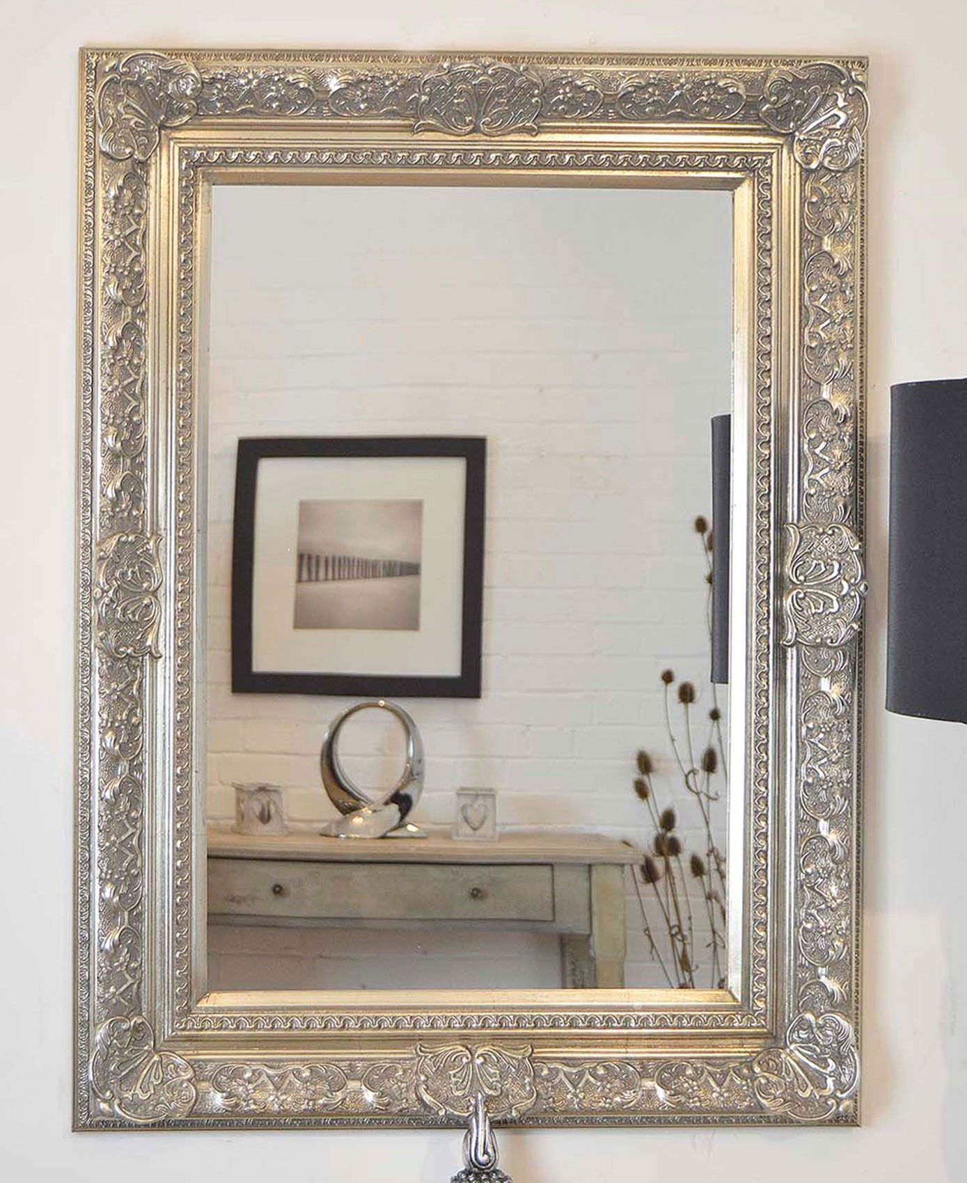 Stunning Decoration Large Silver Wall Mirror Vibrant Creative Wall Inside Antique Wall Mirrors Large (View 12 of 15)