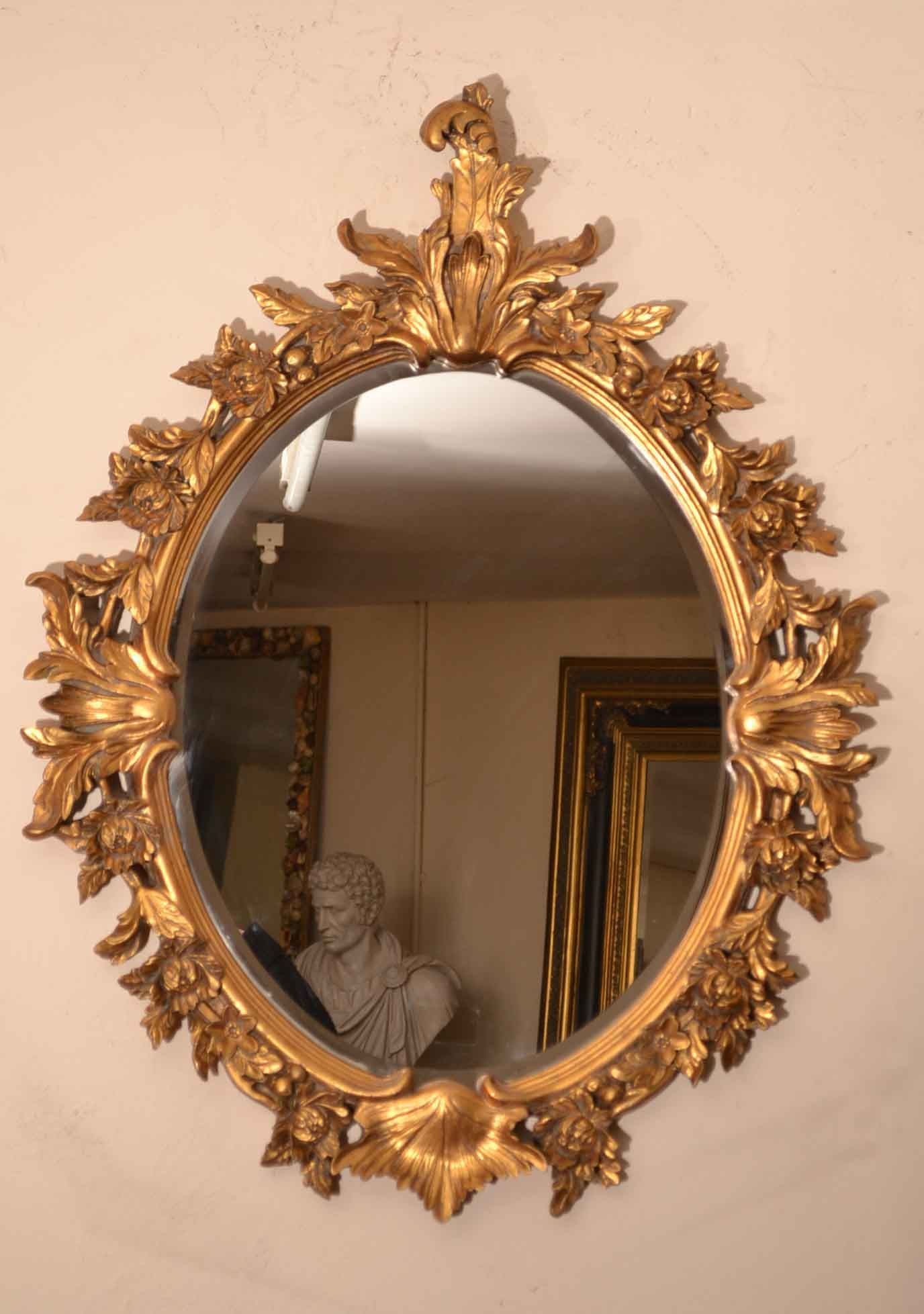 Stunning Italian Decorative Gilded Mirror Regarding Gilded Mirror (View 8 of 15)