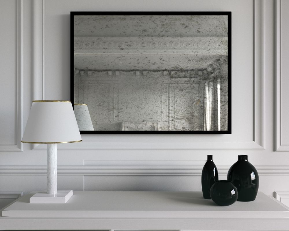 Black Framed Mirror For Living Room