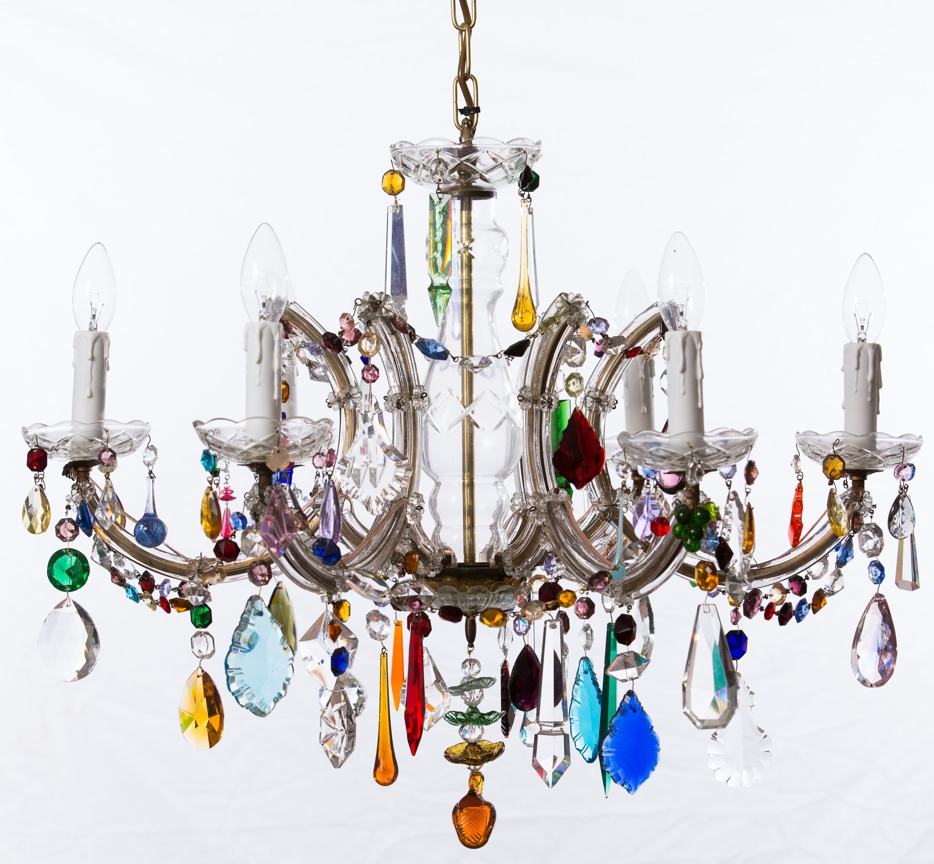 The Vintage Chandelier Companymulti Coloured Archives The In Coloured Chandeliers (Photo 8 of 15)