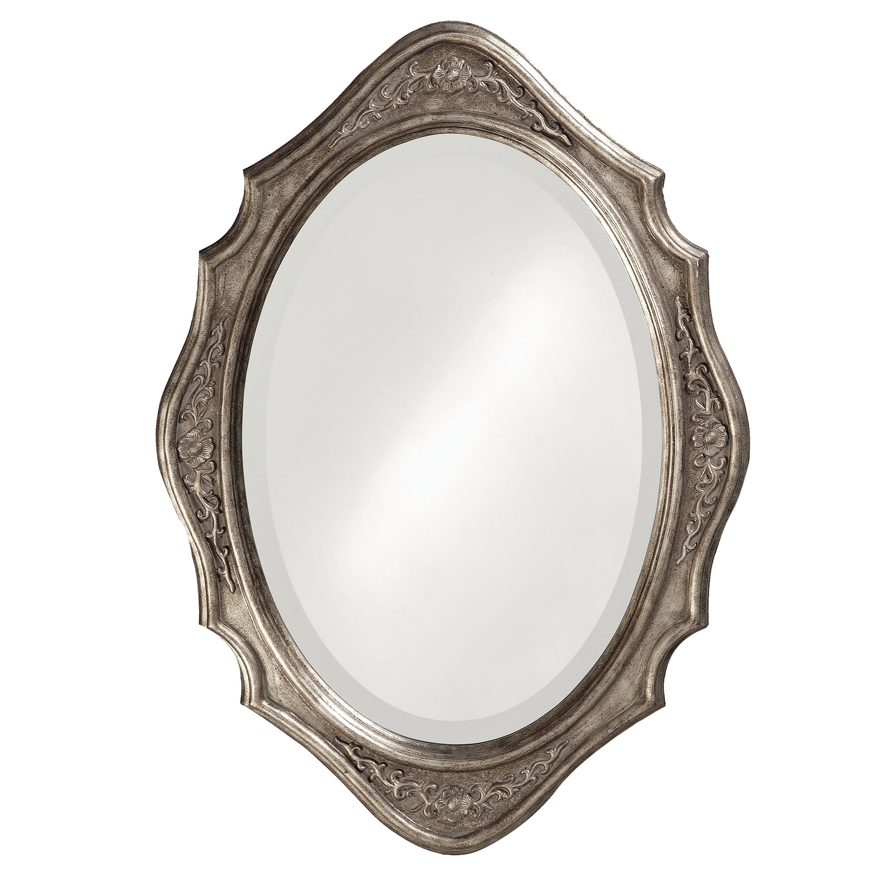 Tracy Silver Wood Oval Mirror Free Shipping Today Overstock With Silver Oval Mirror (View 15 of 15)