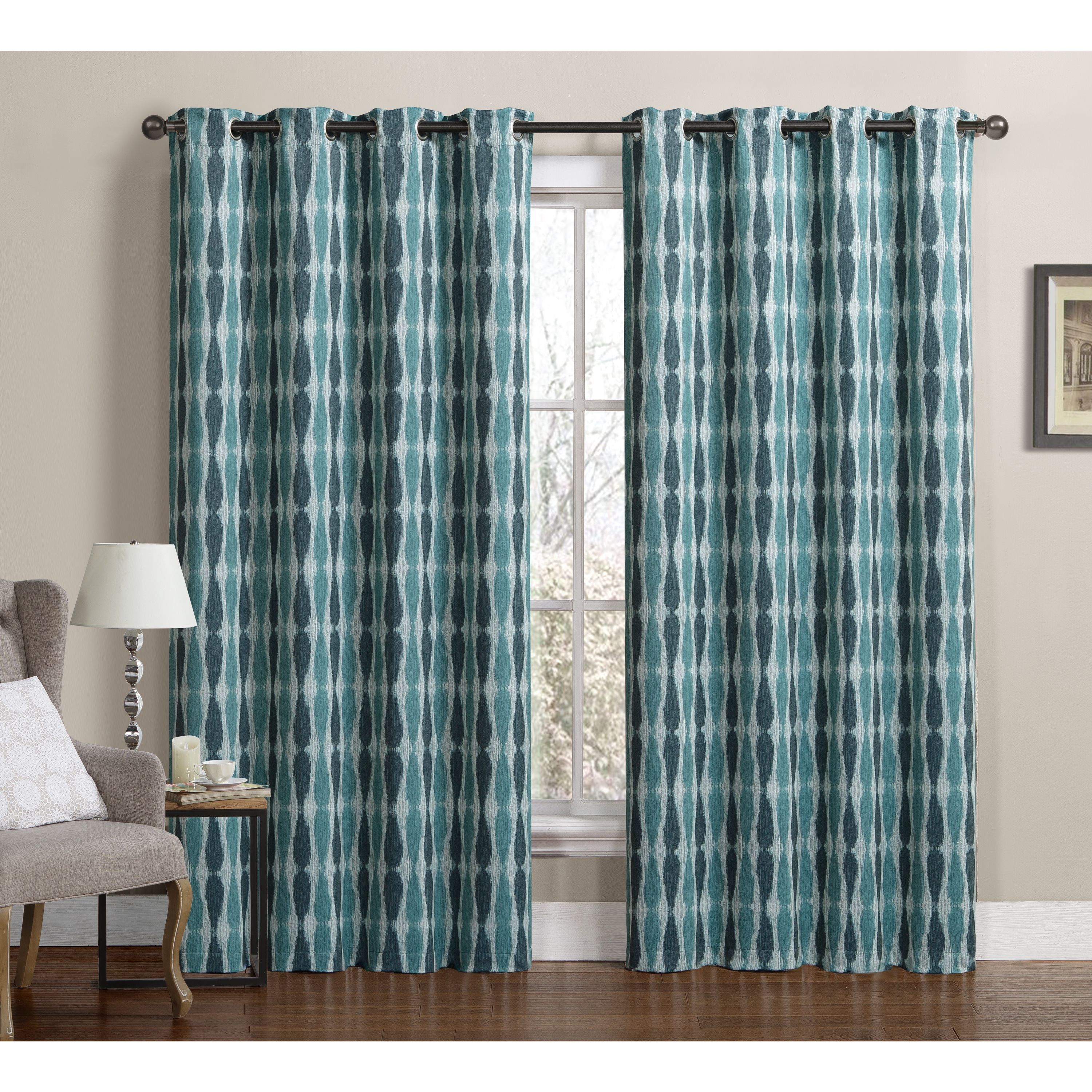 Vcny Monsoon Grommet Top Blackout Curtain Panel Pair Vcny Throughout Monsoon Curtains (View 4 of 15)
