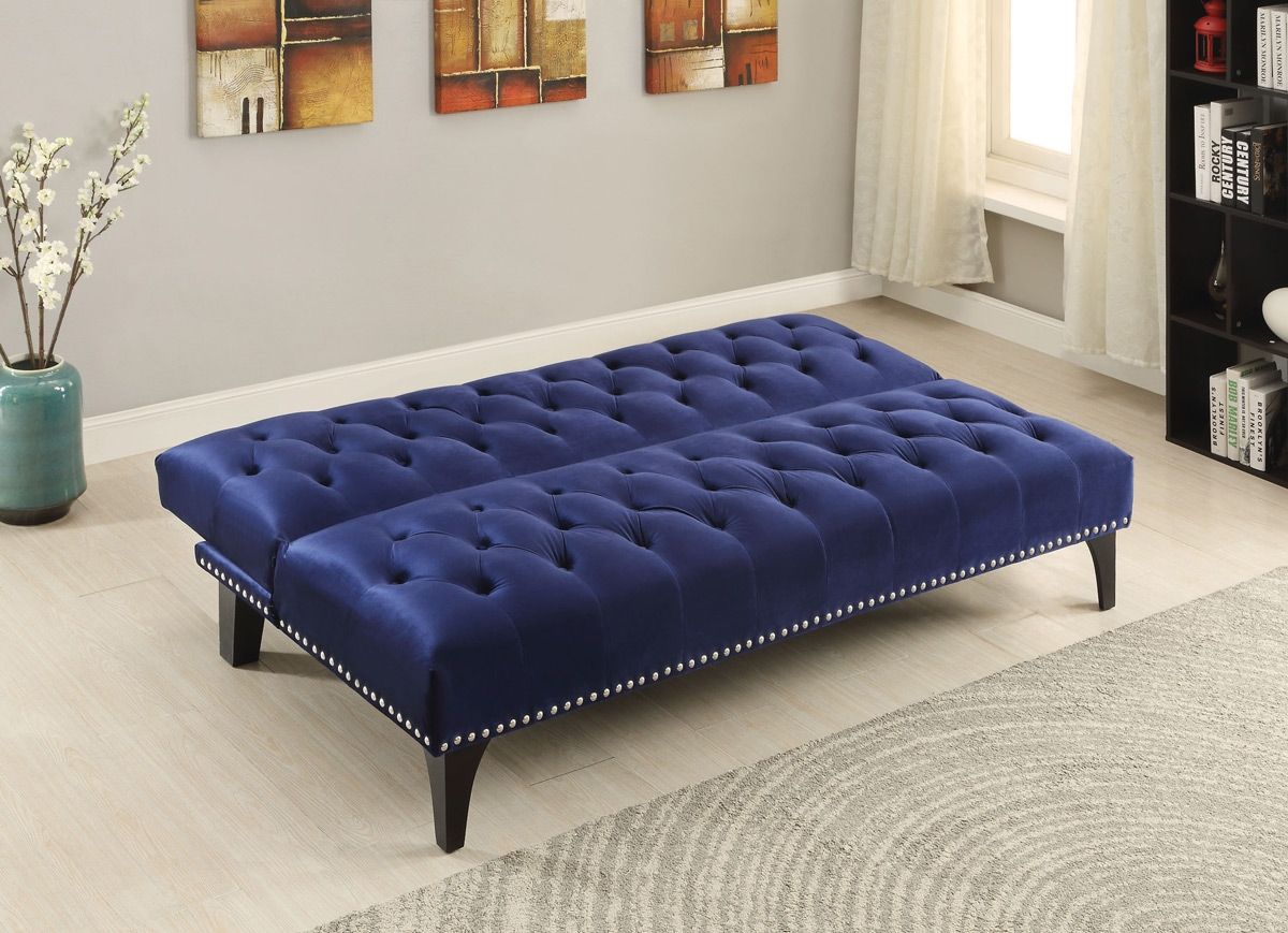 Velvet Tufted Sofa Ava Velvet Tufted Sleeper Sofa Urban With Affordable Tufted Sofa (View 12 of 15)