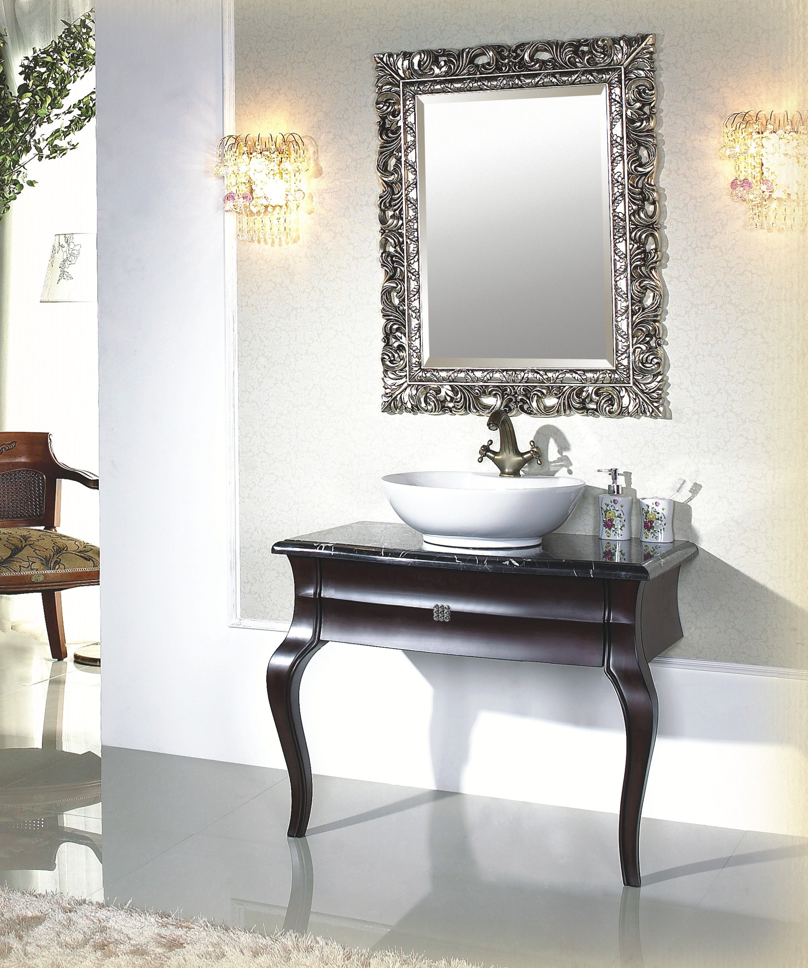 Vintage Bathroom Mirror Ideas Creative Bathroom Decoration Pertaining To Antique Mirrors For Bathrooms (Photo 3 of 15)