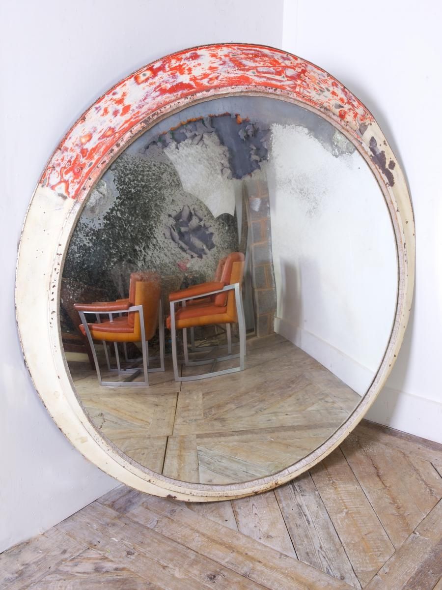 Vintage Large Convex Mirror For Sale At Pamono In Large Convex Mirror (View 12 of 15)