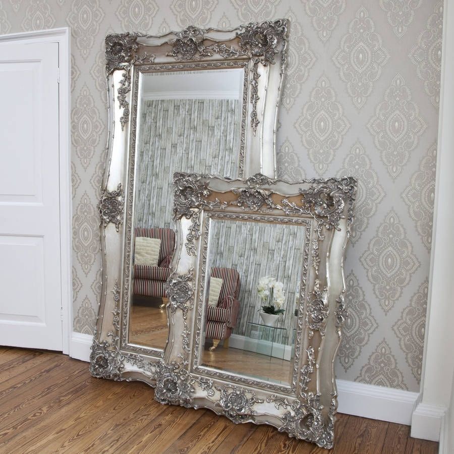 Vintage Ornate Silver Decorative Mirror Products Decorative For Large Ornamental Mirrors (View 2 of 15)
