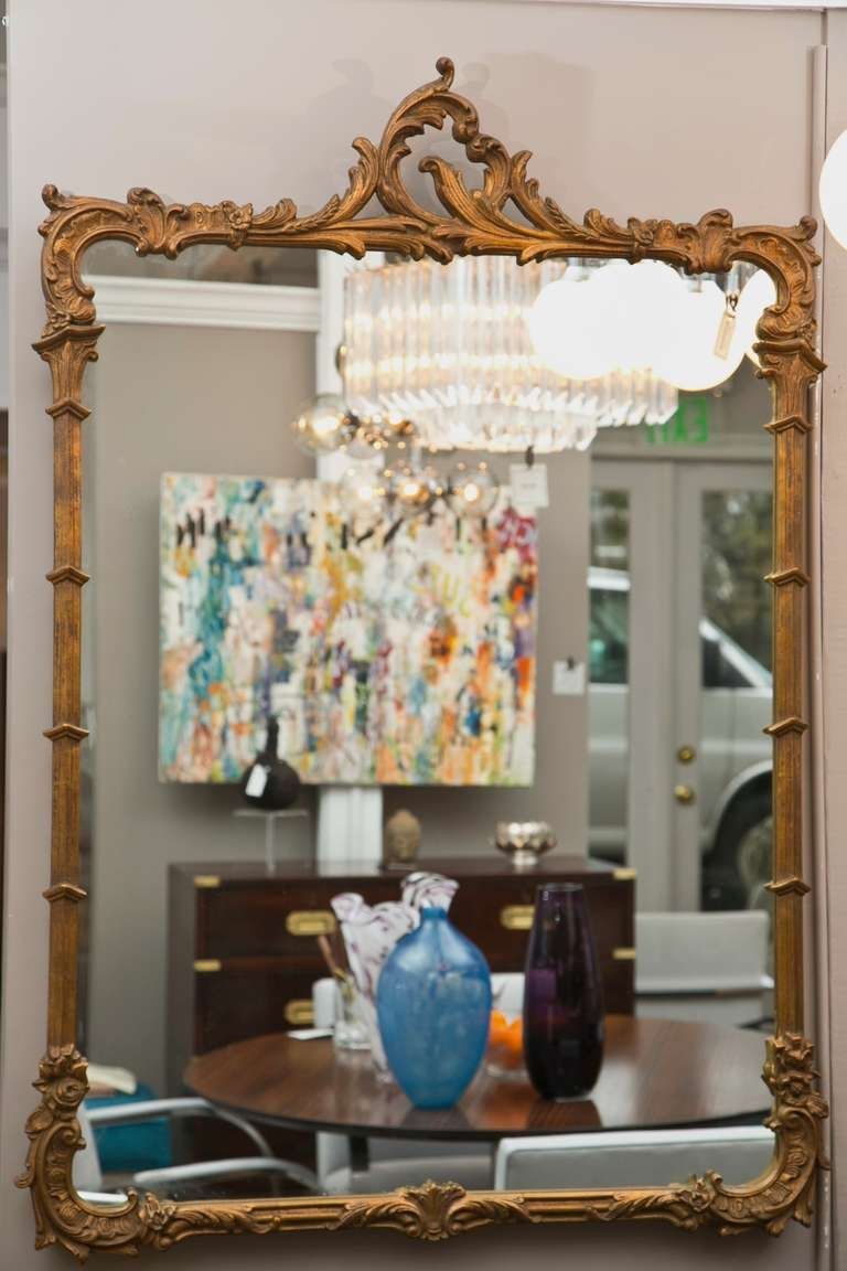 Vintage Pair Of 1940s Gilt French Style Mirrors At 1stdibs In French Style Mirrors (Photo 10 of 15)