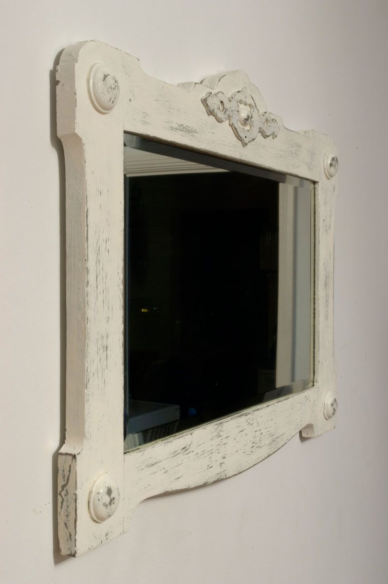 Vintage Shab Chic Mirror No 01 Touch The Wood Pertaining To Vintage Shabby Chic Mirrors (View 9 of 15)