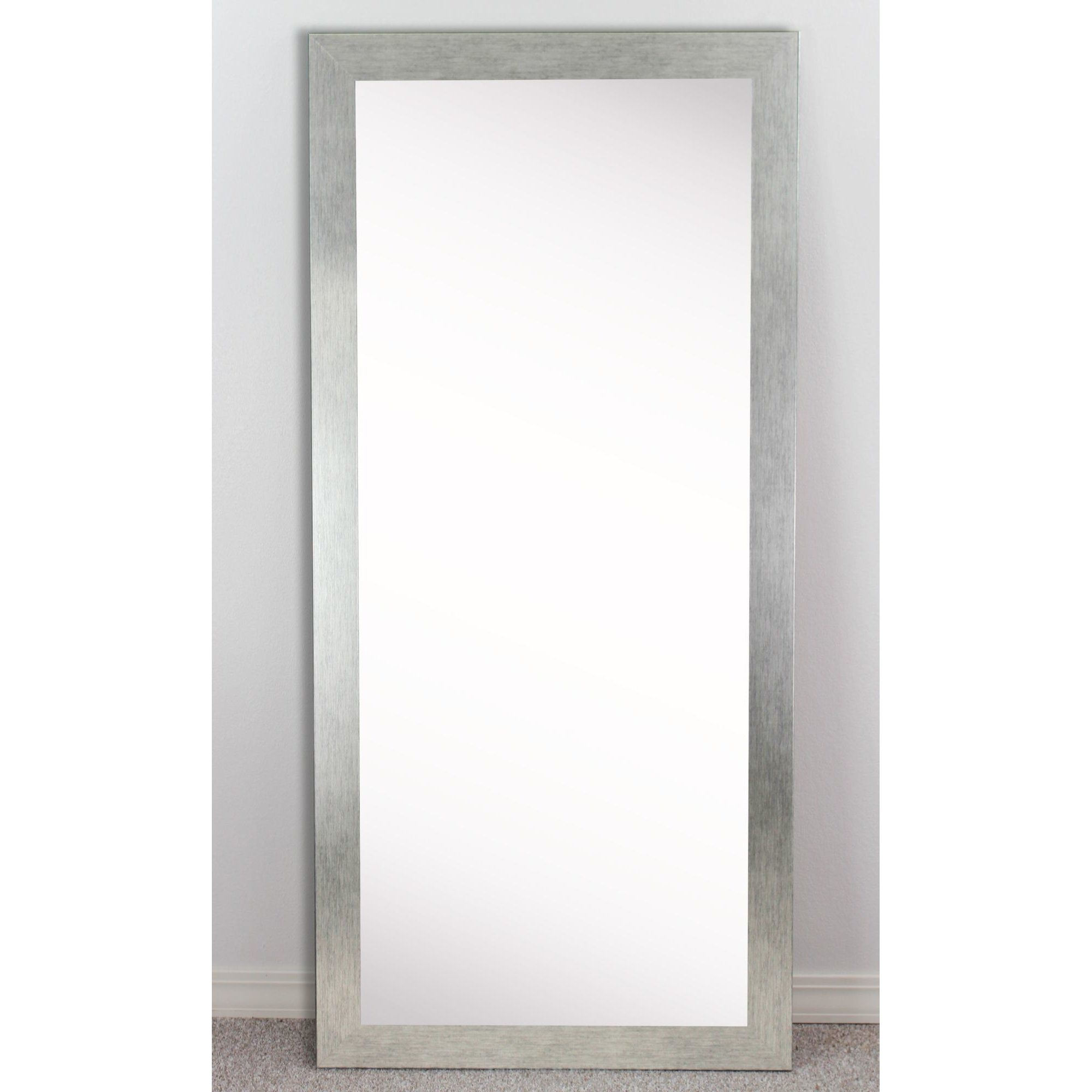 Wade Logan Rectangle Silver Framed Wall Mirror Reviews Wayfair For Tall Silver Mirror (Photo 6 of 15)
