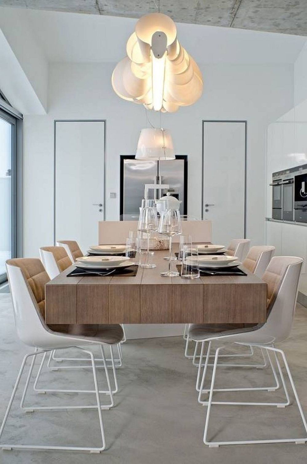 White Contemporary Chandeliers Decorating Home Ideas Trends Intended For White Contemporary Chandelier (View 10 of 15)