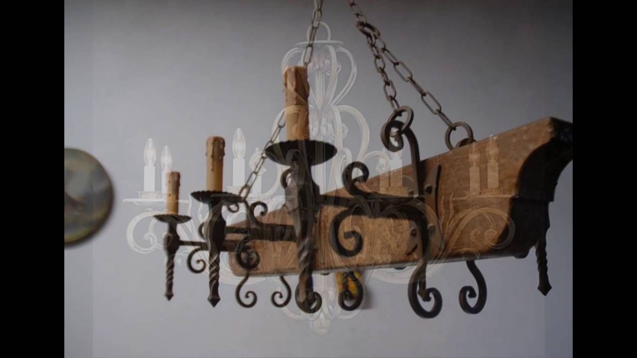 Wrought Iron Chandeliers Youtube Inside Wrought Iron Chandeliers (Photo 9 of 15)