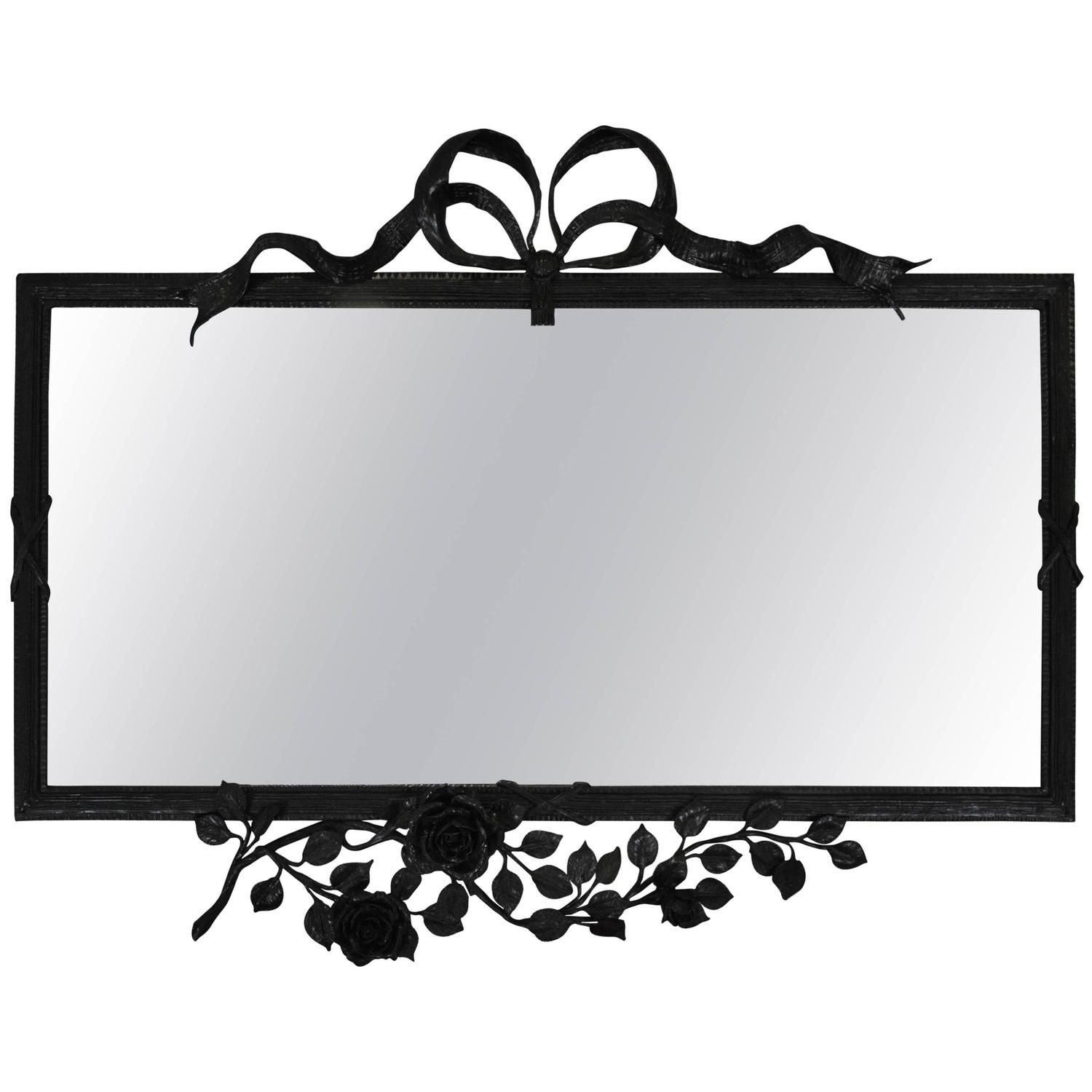 Wrought Iron Mirrors 92 For Sale At 1stdibs For Black Wrought Iron Mirror (View 7 of 15)