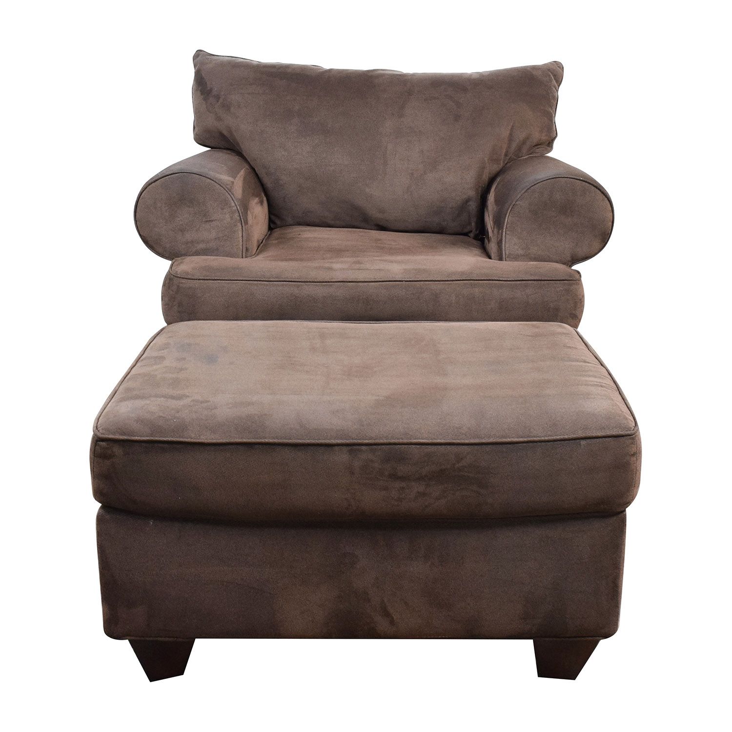 67 Off Dark Brown Sofa Chair With Ottoman Chairs With Sofa Chair With Ottoman (View 1 of 15)