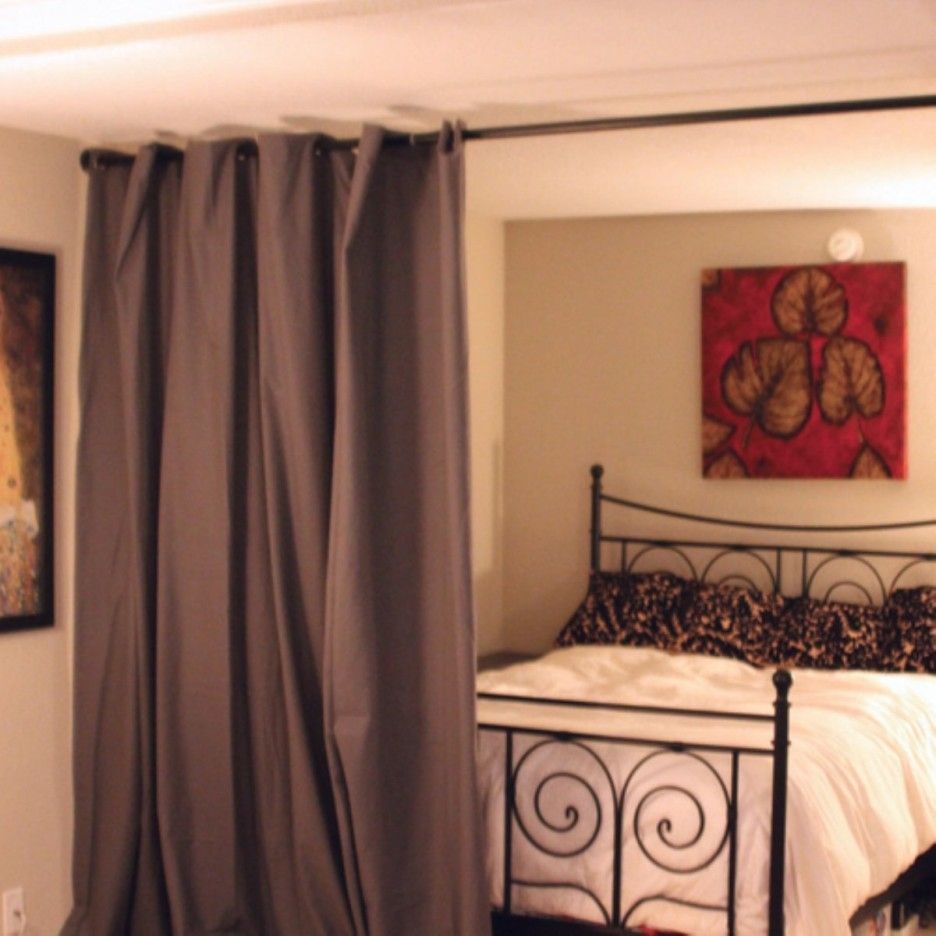Accessories Delectable Bedroom Decoration Using Dark Brown Curtain With Room Curtain Dividers (Photo 16 of 25)