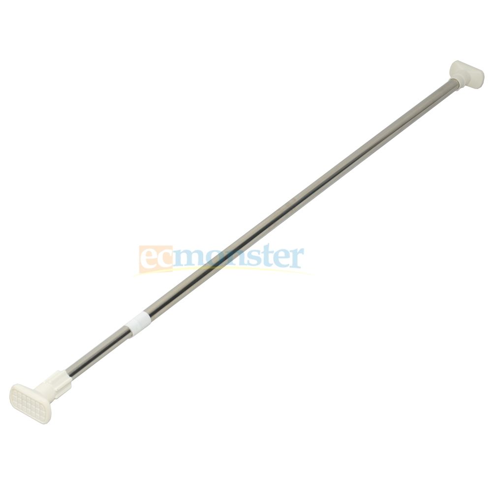 Adjustable Tension Rod Door Bathroom Shower Curtain Rod New With Regard To Adjustable Rods For Curtains (Photo 18 of 25)