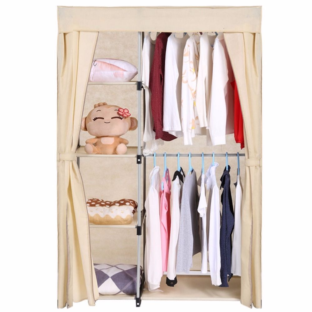 Aliexpress Buy Homdox Non Woven Folding Wardrobe Shelves Pertaining To Hanging Wardrobe Shelves (Photo 13 of 25)