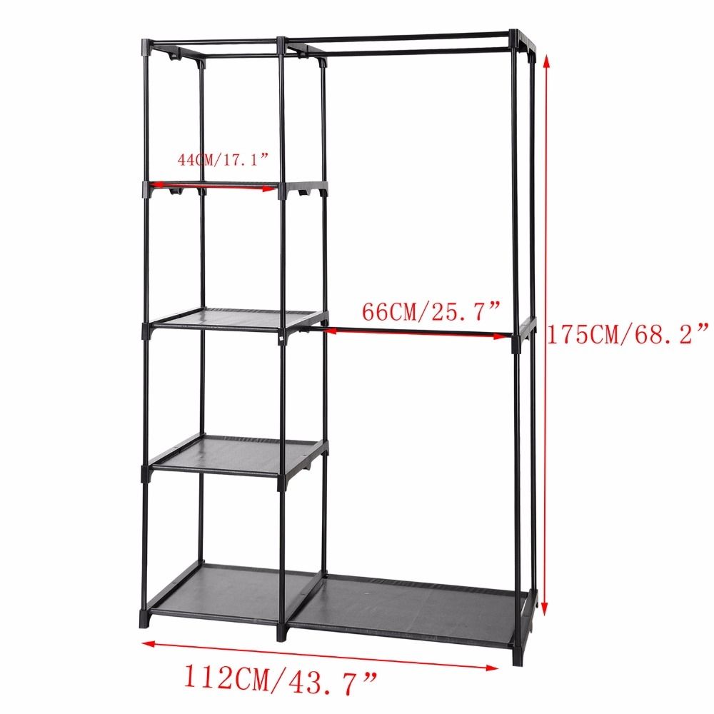 Aliexpress Buy Homdox Non Woven Folding Wardrobe Shelves With Regard To Hanging Wardrobe Shelves (View 22 of 25)