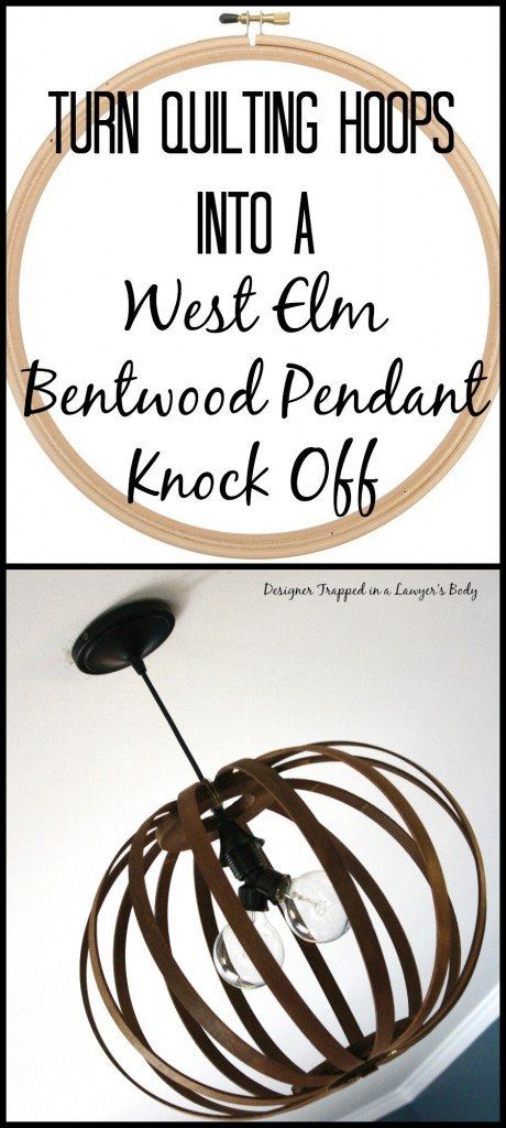 Amazing Brand New Bentwood Pendant Lights Inside West Elm Knock Off Diy Bentwood Pendant Tutorial Designer (View 24 of 25)