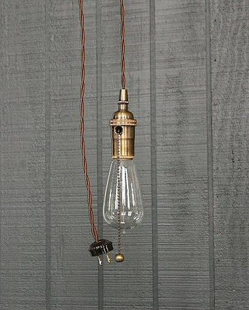 Amazing Common Industrial Bare Bulb Pendant Lights Throughout Dining Room Industrial Bare Bulb Pendant Light Pull Chain Socket (View 4 of 25)