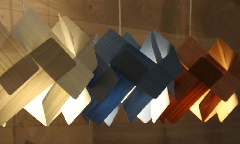 Amazing Variety Of Wood Veneer Pendant Lights Intended For Luzifer Semi Transparent Wood Pendant Lighting Id Lights (Photo 24 of 25)