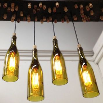 Amazing Wellknown Wine Bottle Pendants Throughout Wood Light Fixtures Round Wood Pendant Light Fixture White And (View 20 of 25)