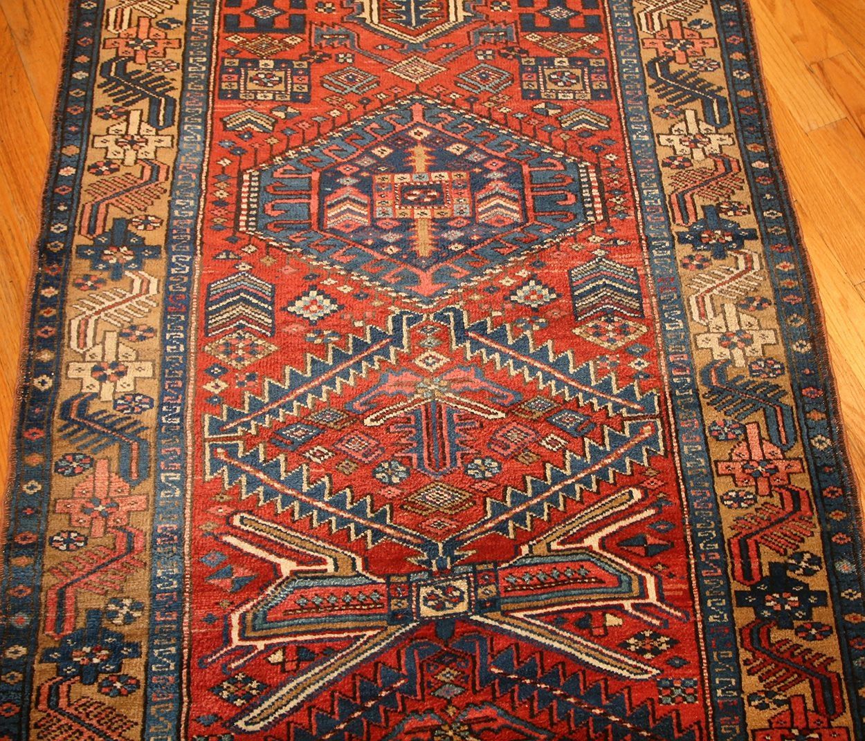 Antique Heriz Persian Runner Rug 50175 Nazmiyal Throughout Persian Carpet Runners (View 13 of 15)