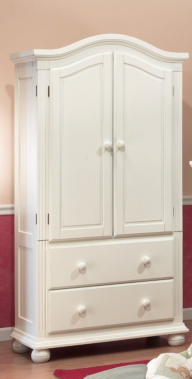Armoire Charming White Clothing Armoire For Home Clothes Armoires With White Wardrobe Armoire (View 6 of 25)