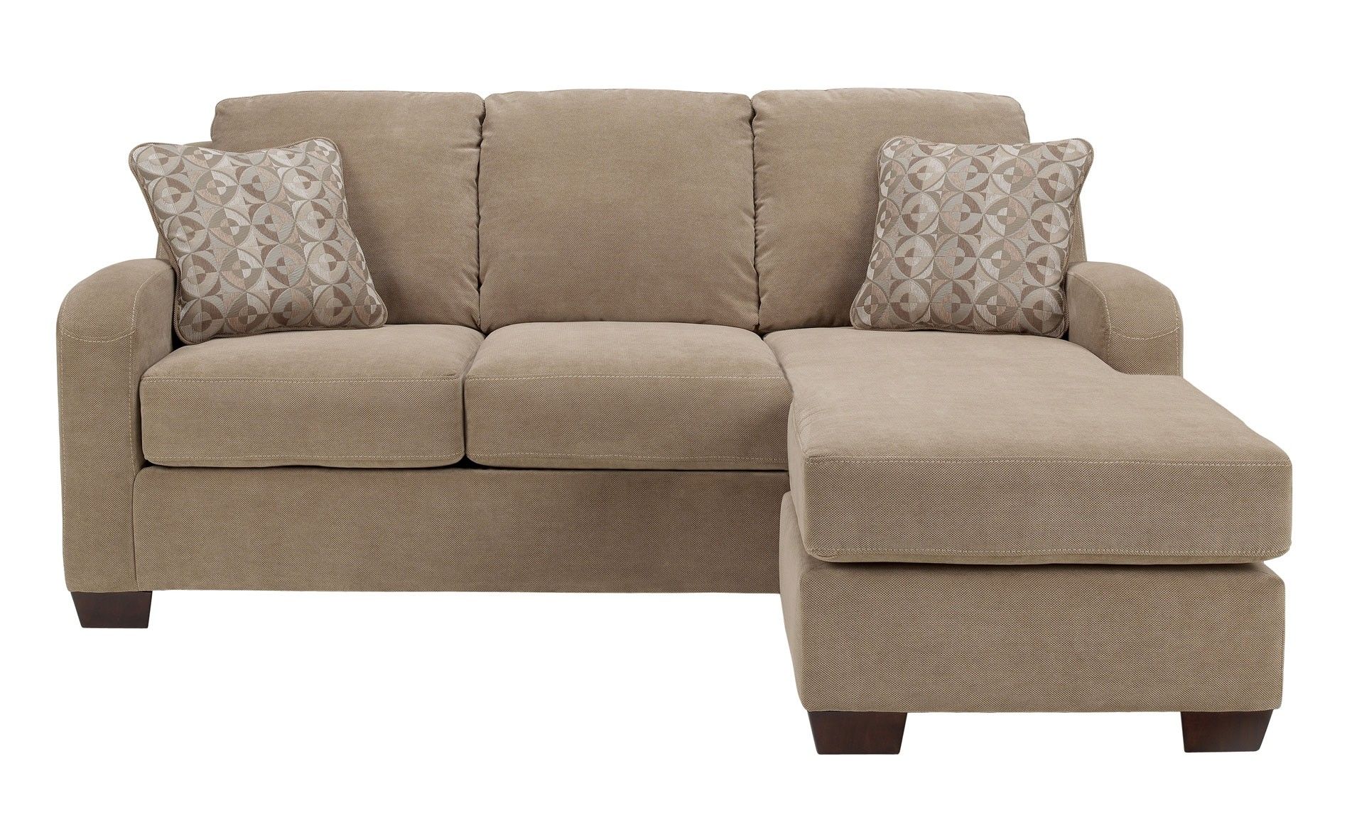 Ashley Circa Sofa Chaise Taupe Sectionals Raleigh Furniture Pertaining To Chaise Sofa Chairs (View 3 of 15)